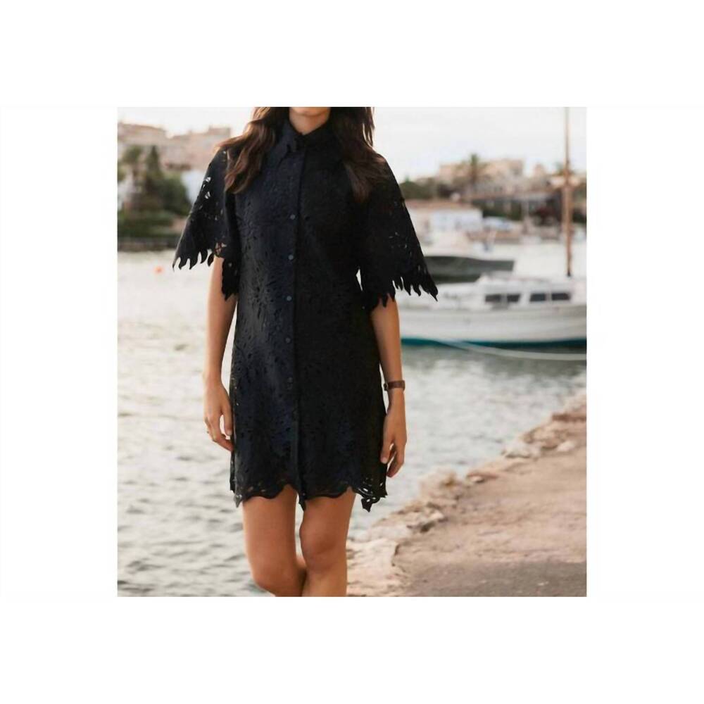 NEW CATHERINE GEE penelope mini dress in black